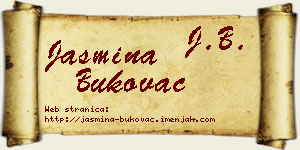 Jasmina Bukovac vizit kartica
